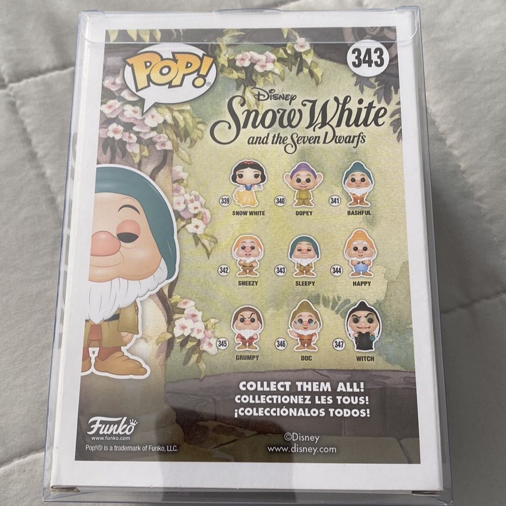 Disney snow white and the seven dwarfs sleepy funko pop 343 - Picture 2 of 4
